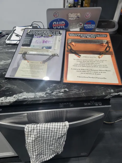 Print out embelems across two continents